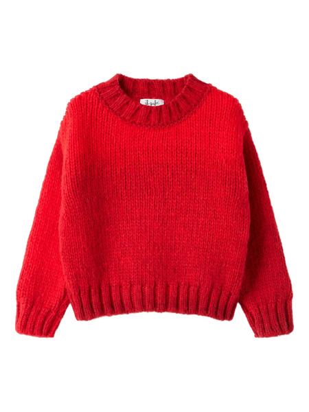  Il Gufo Knitted Crew-neck Sweater - Red 