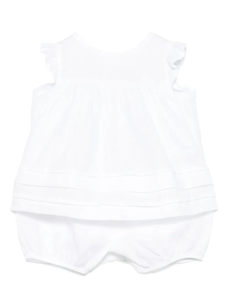  Il Gufo Linen Shorts Set - White 