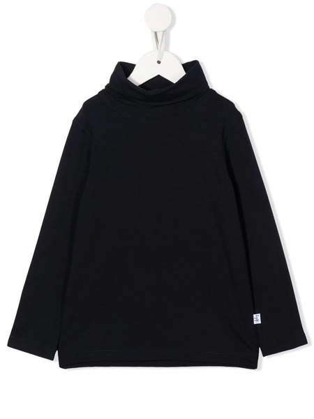  Il Gufo Logo-patch Roll Neck Sweater - Blue 