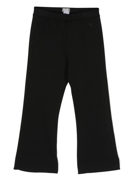  Il Gufo Logo-print Flared Track Pants - Black 