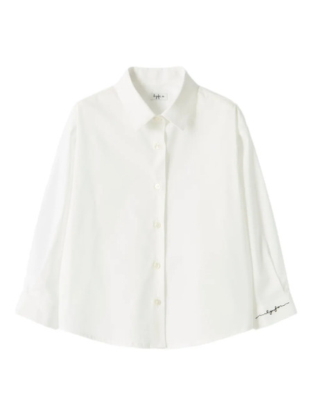  Il Gufo Logoo-embroidered Shirt - White 