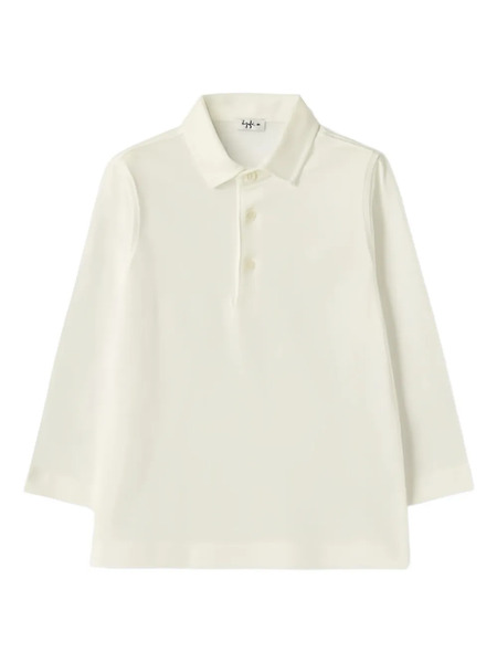  Il Gufo Long-sleeve Polo Shirt - Neutrals 