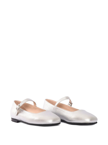  Il Gufo Mary Jane Round-toe Ballet Flats - Grey 