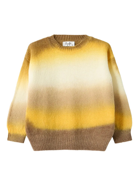  Il Gufo Ombré-effect Crew-neck Sweater - Yellow 