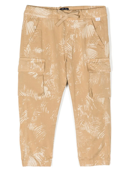  Il Gufo Palm Tree-print Stretch-cotton Trousers - Brown 