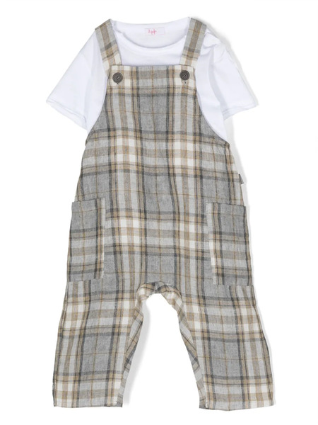  Il Gufo Plaid-check Print Two-piece Set - Grey 