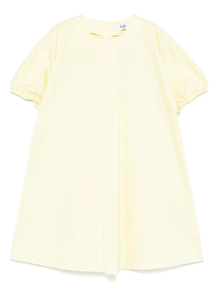  Il Gufo Poplin Dress - Yellow 