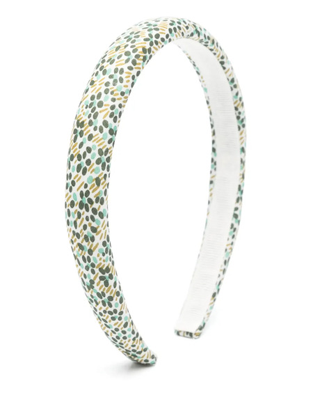  Il Gufo Printed Headband - White 