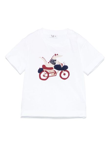  Il Gufo Printed Jersey T-shirt - White 