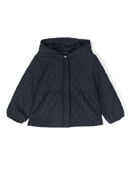  Il Gufo Quilted Flared Jacket - Blue 