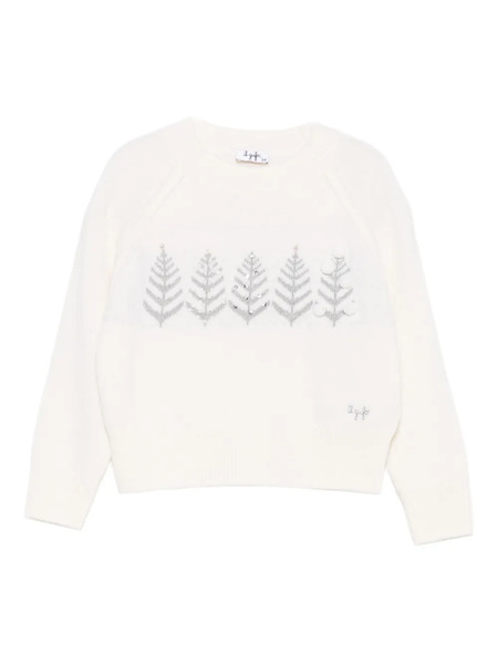  Il Gufo Rhinestone-embellished Sweater - White 