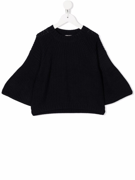  Il Gufo Ribbed-knitted Jumper - Blue 