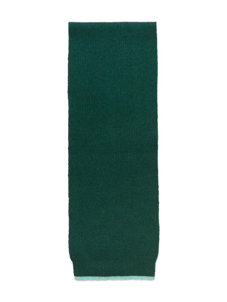  Il Gufo Ribbed-trim Scarf - Green 