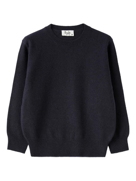  Il Gufo Round-neck Long-sleeve Sweater - Blue 