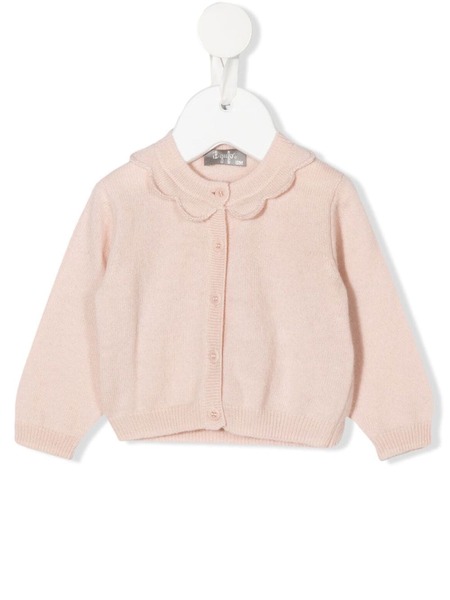  Il Gufo Ruffle Button-down Cardigan - Pink 