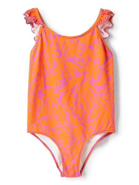  Il Gufo Ruffle-detail Swimsuit - Orange 