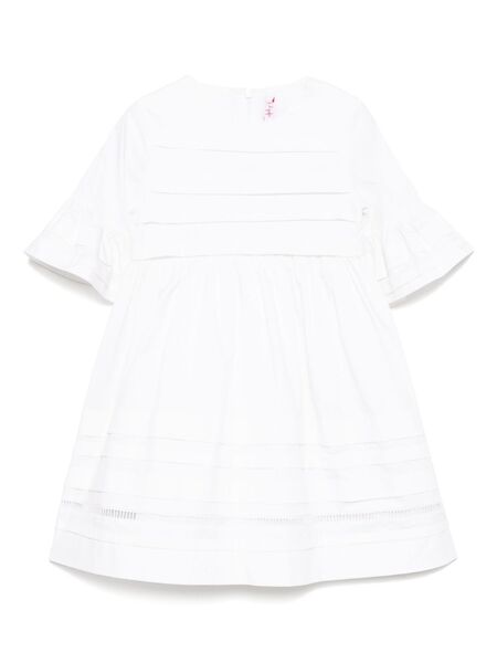  Il Gufo Ruffled Dress - White 