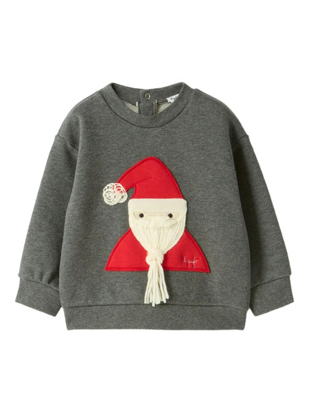  Il Gufo Santa-motif Sweatshirt - Grey 