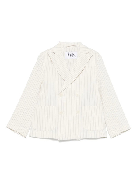  Il Gufo Striped Blazer - Neutrals 