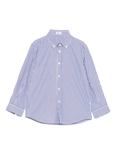  Il Gufo Striped Button-fastening Shirt - Blue 