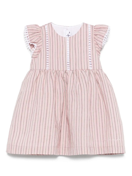  Il Gufo Striped Dress - Pink 