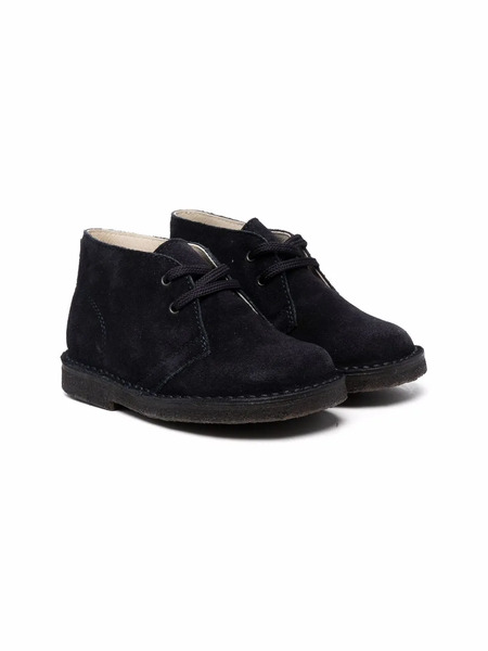  Il Gufo Suede Lace-up Ankle Boots - Blue 
