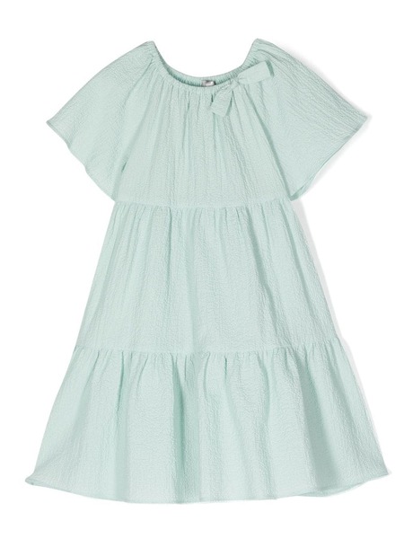  Il Gufo Tiered Maxi Dress - Green 