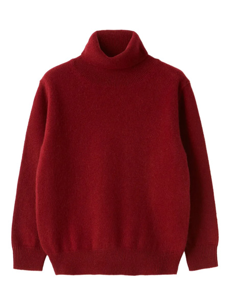  Il Gufo Turtleneck Long-sleeve Top - Red 
