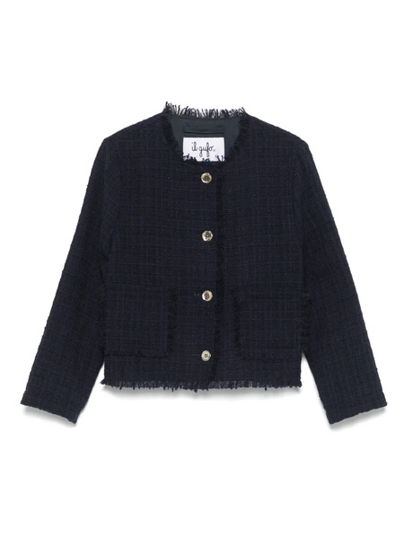  Il Gufo Tweed Jacket - Blue 