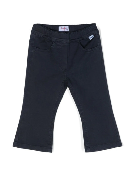  Il Gufo Two-pocket Cotton Flared Trousers - Blue 
