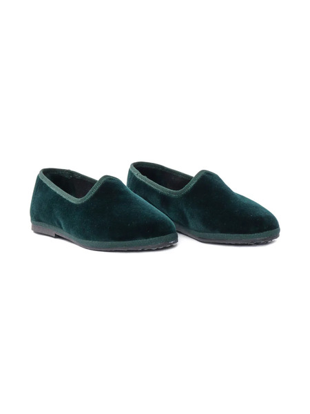  Il Gufo Velvet Loafers - Green 