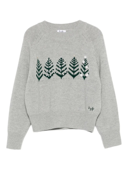  Il Gufo Wool Sweatshirt - Grey 