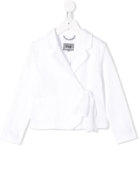  Il Gufo Wrap-around Blazer - White 