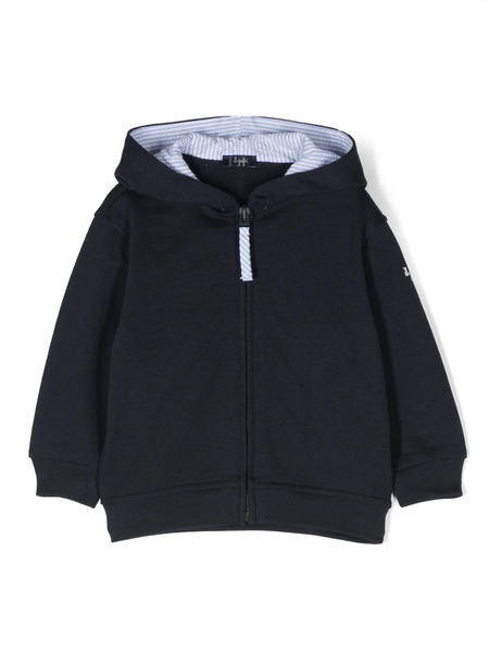  Il Gufo Zipped-up Hooded Jacket - Blue 