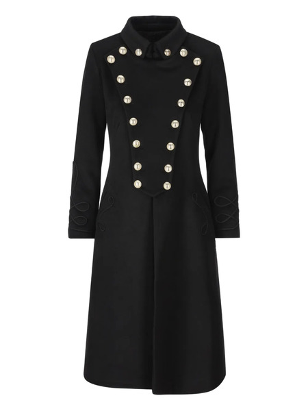  Il Tabarro Double-breasted Coat - Black 