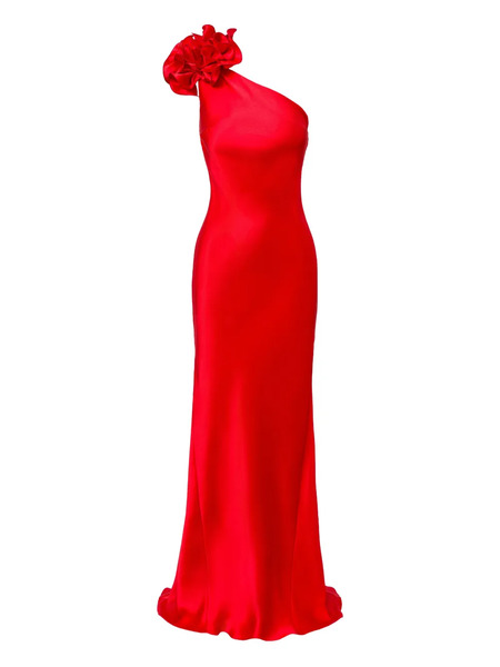  Il Volo Aster Flower-embellishment Maxi Dress - Red 