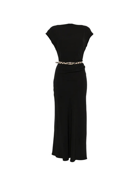  Imperial Belted Maxi Dress - Black 