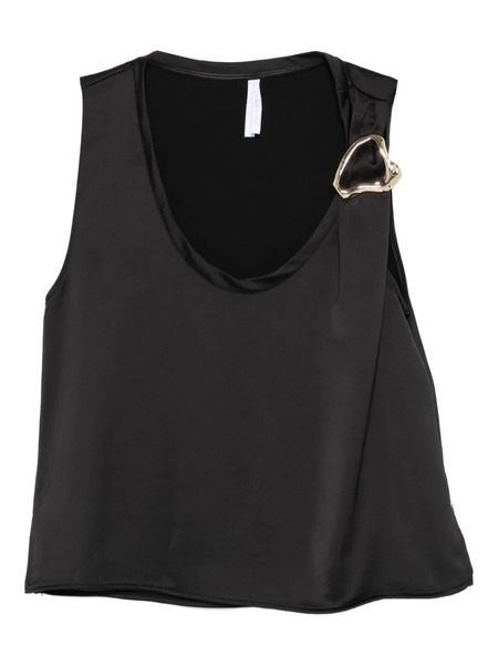  Imperial Buckle-detail Top - Black 