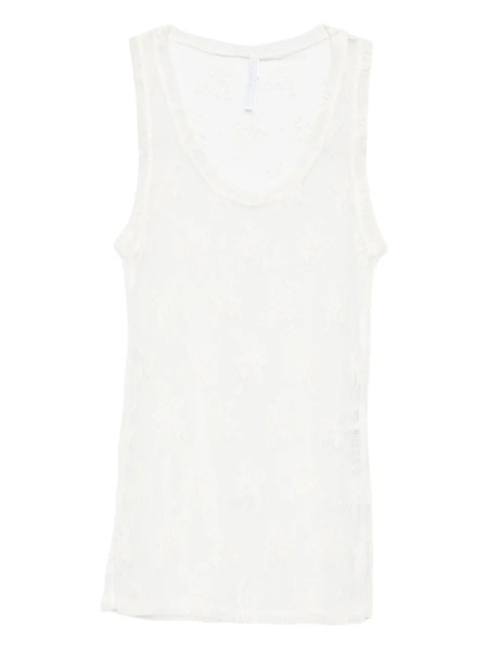  Imperial Lace Tank Top - White 