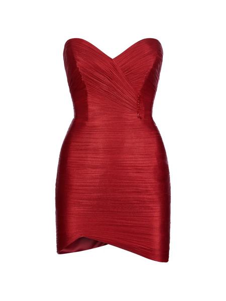  Imroska Imroska 15 Strapless Mini Dress - Red 