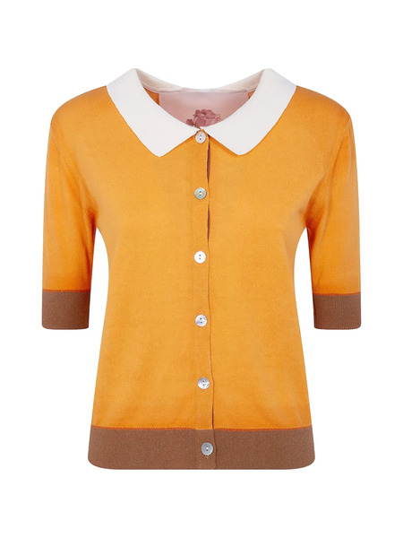  In Bed With You Collar Button Shirt - Orange 