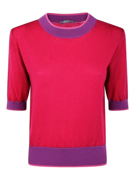  In Bed With You Contrasting-trim Jumper - Red 