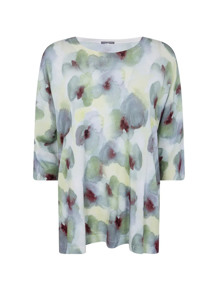  In Bed With You Floral Knitted Sweater - Blue 