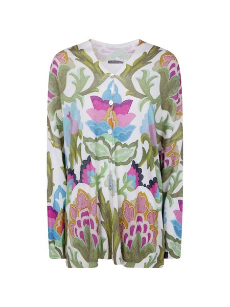  In Bed With You Printed Cardigan - White 