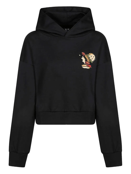  Inbetweeners Bear-print Hooded Sweatshirt - Black 
