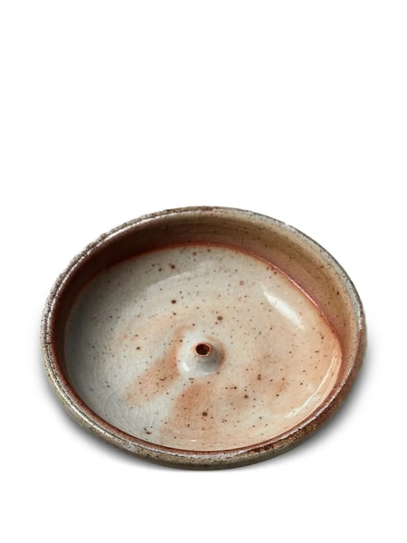  Incausa Wood-fired Speckled Incense Holder - Neutrals 