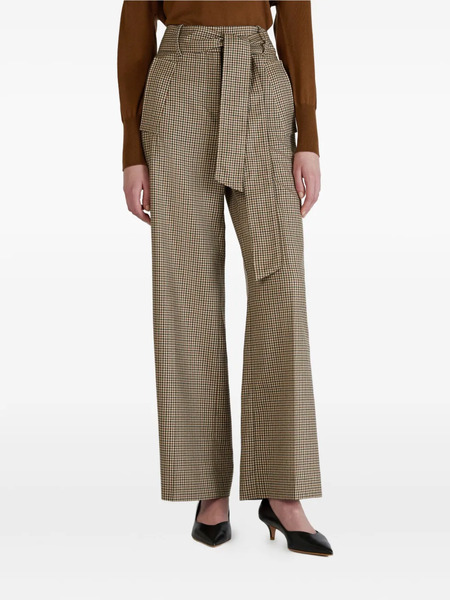  Incotex Belt Check Trousers - Neutrals 