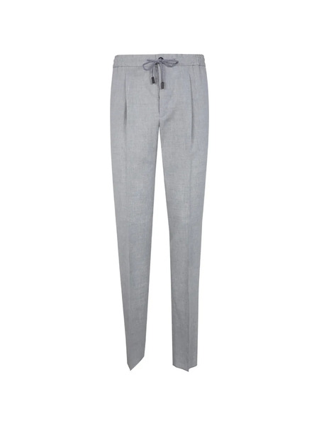  Incotex Drawstring Pleated Trousers - Green 
