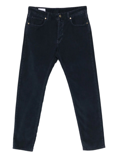  Incotex Logo Patch Trousers - Blue 