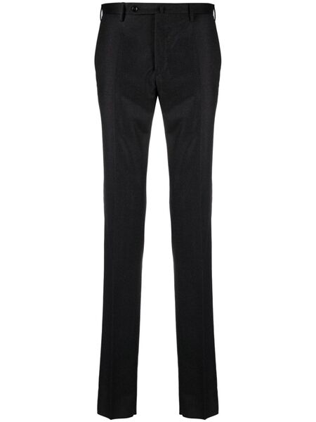  Incotex Slim-cut Virgin-wool Trousers - Black 